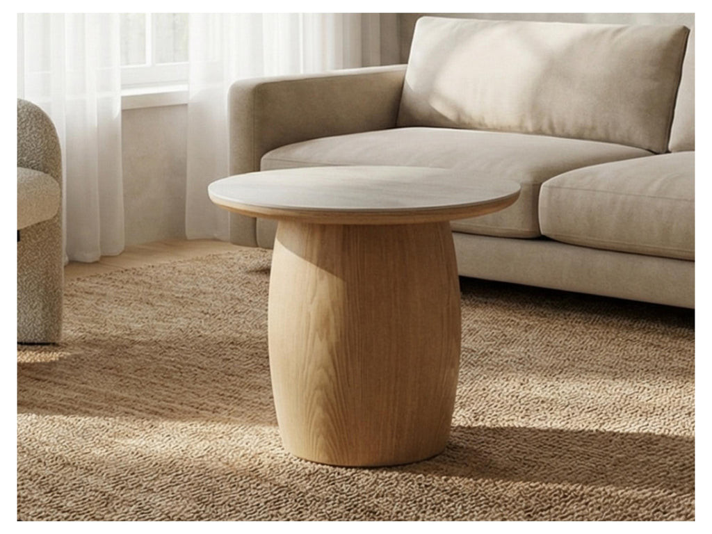Ripple Side table Taj mahal / Natural
