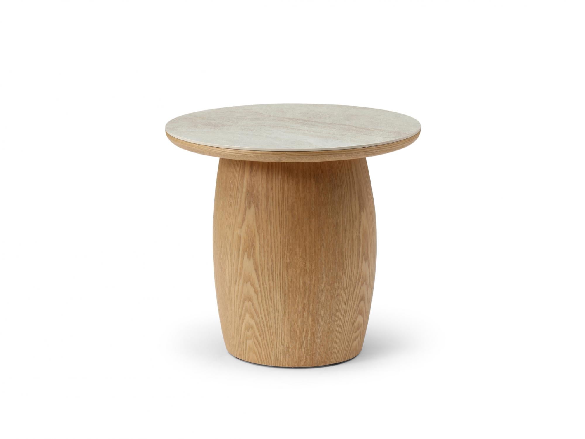 Ripple Side table Taj mahal / Natural