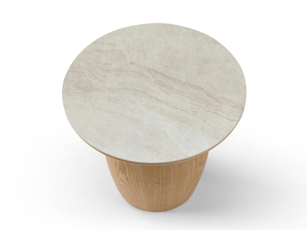 Ripple Side table Taj mahal / Natural