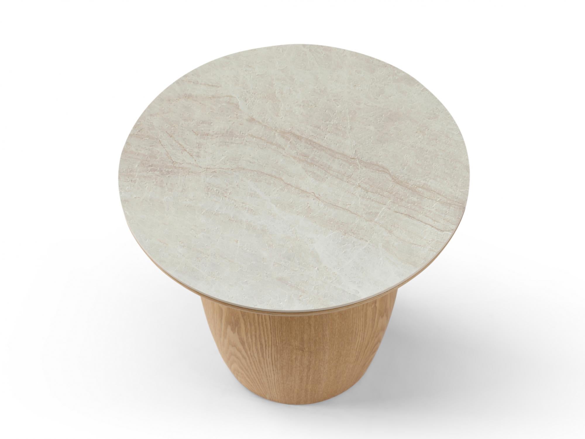 Ripple Side table Taj mahal / Natural