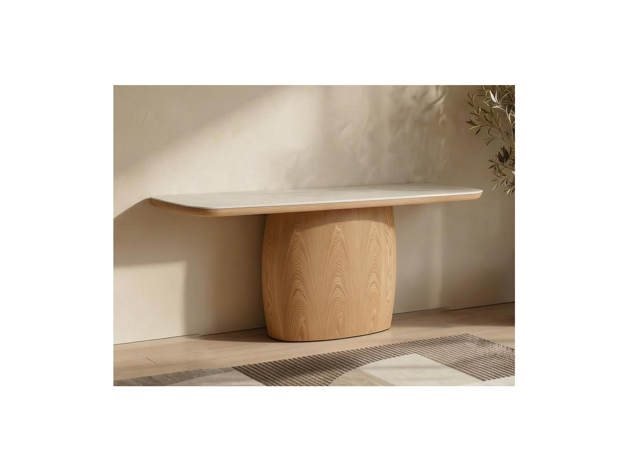 Ripple Console Table Taj Mahal / Natural