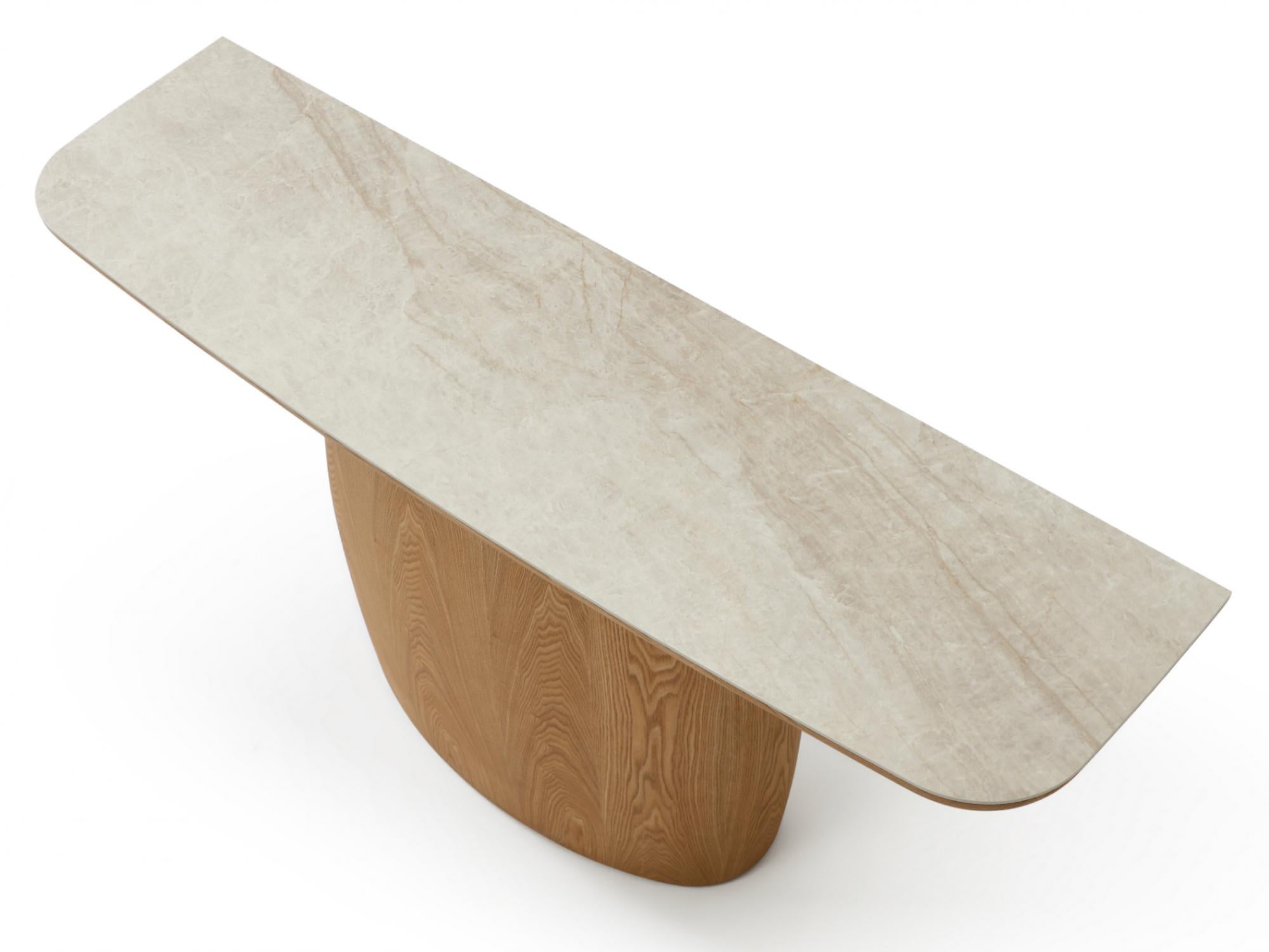 Ripple Console Table Taj Mahal / Natural