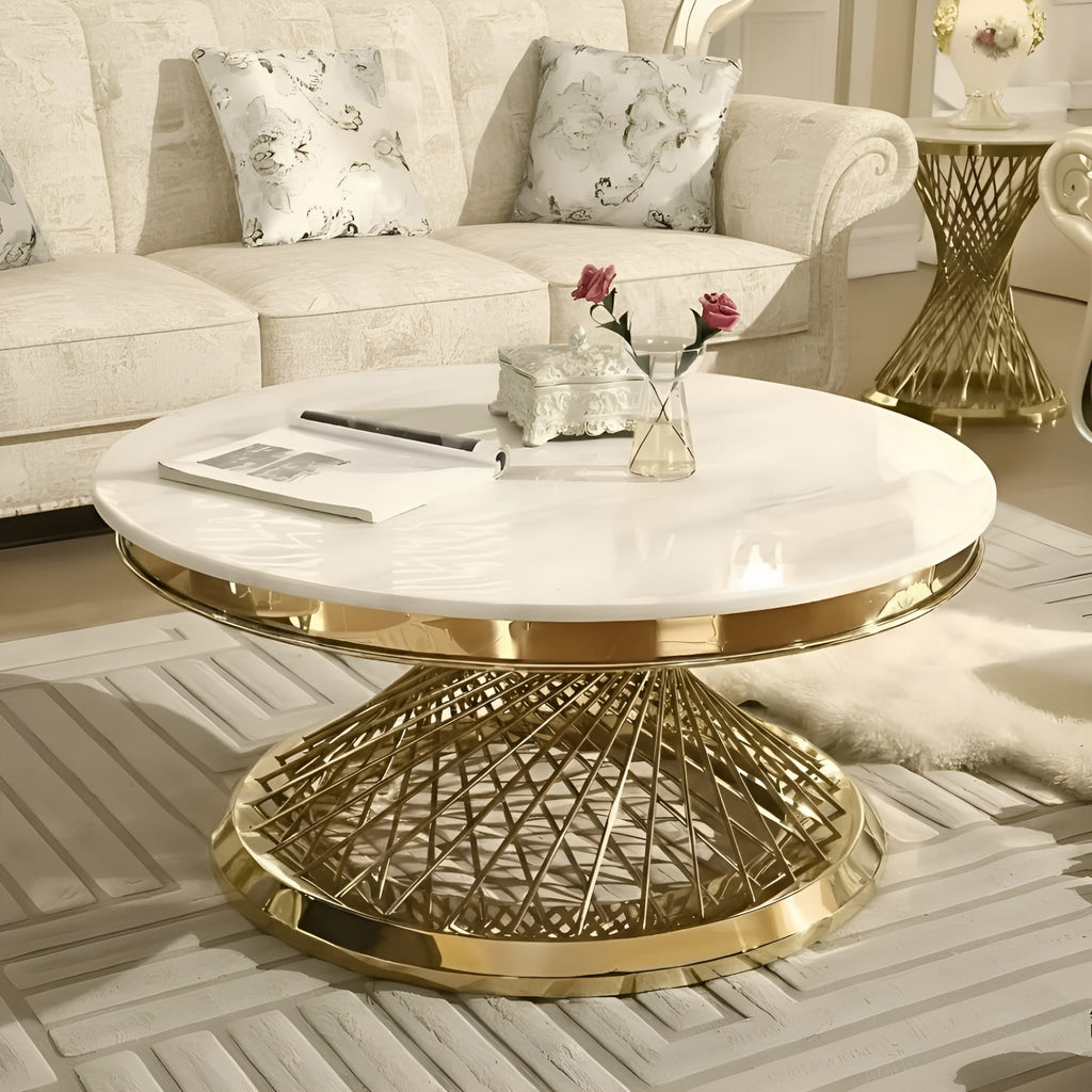 Modern Round Coffee Table – Stylish & Functional Living Room Centerpiece