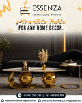 Luxury Gold Coffee Table Set – Modern Designer Living Room