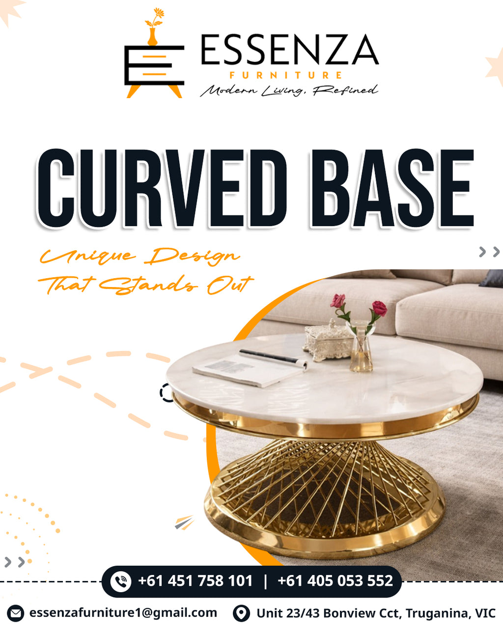 Modern Round Coffee Table – Stylish & Functional Living Room Centerpiece